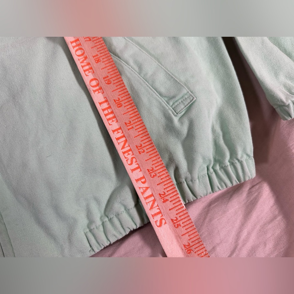 Vintage Polo Ralph Lauren Mint Green Large Full-Zip Harrington 90s USA Made RARE - Picture 3 of 16